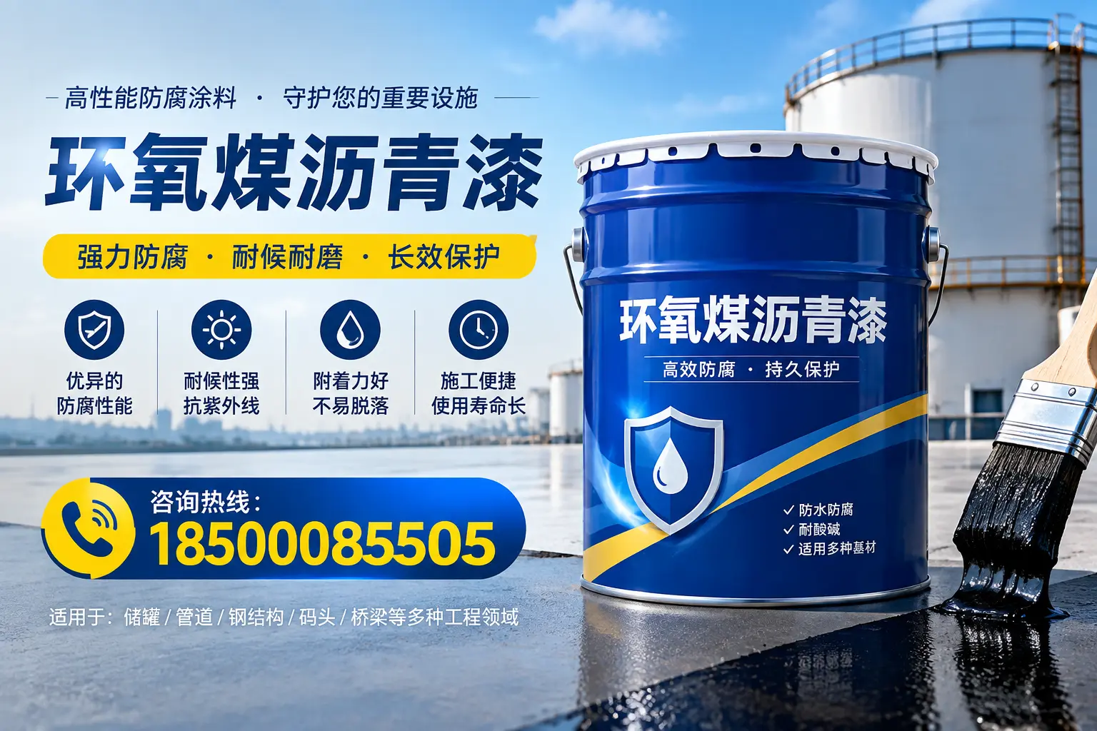环氧煤沥青漆施工注意事项,确保河源项目顺利进行